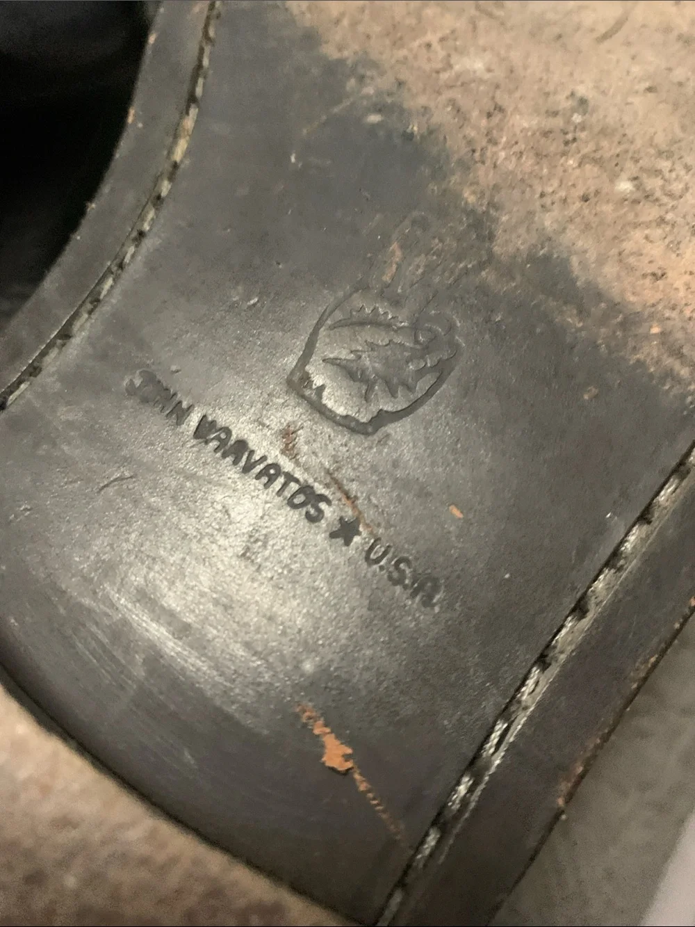 John Varvatos Black / Brown Leather Boots